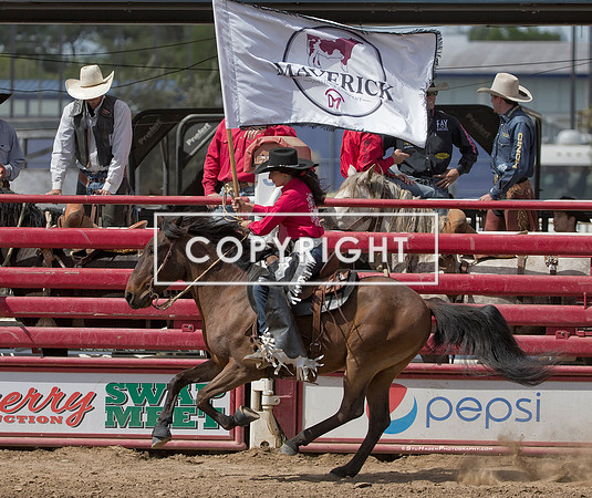 4 - Ellie - 2024 Clovis Rodeo Saturday Perf Maverick Flag