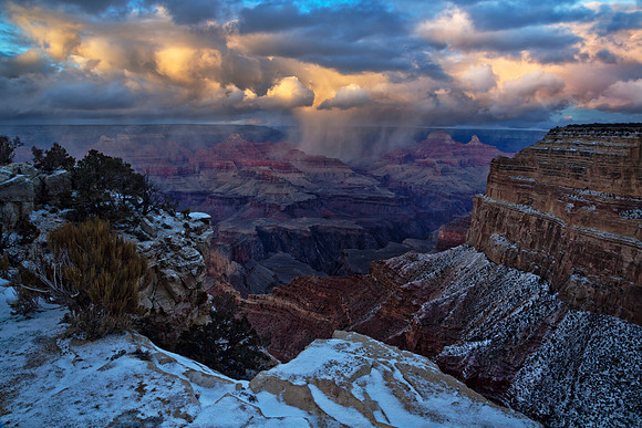 Winter Squall On The North Rim