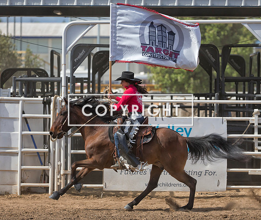 5 - Ellie - 2024 Clovis Rodeo Saturday Perf Target Flag