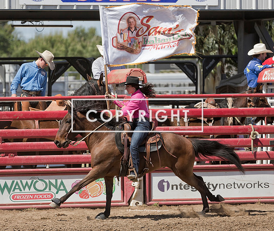 3 - Ellie - 2024 Clovis Rodeo Sunday Finals Sam's Deli Flag