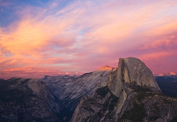Sunset Over Half Dome