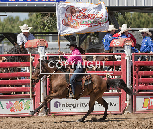 2 - Ellie - 2024 Clovis Rodeo Sunday Finals Sam's Deli Flag