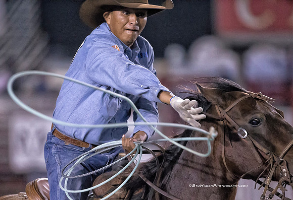 Aaron Tsinigine, PRCA Team Roper