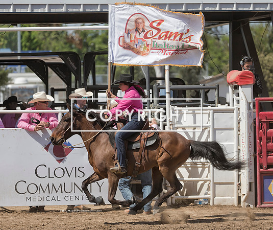 6 - Ellie - 2024 Clovis Rodeo Sunday Finals Sam's Deli Flag
