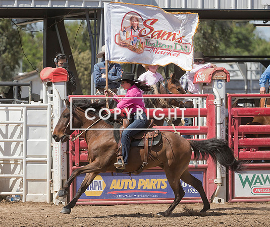 5 - Ellie - 2024 Clovis Rodeo Sunday Finals Sam's Deli Flag