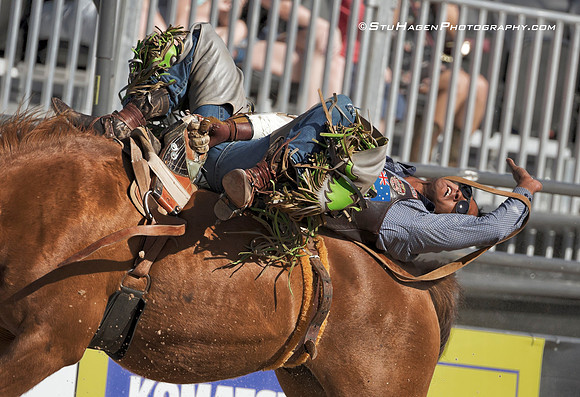 Anthony Thomas On Echo Bay Of Bar T Rodeo