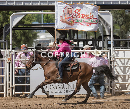7 - Ellie - 2024 Clovis Rodeo Sunday Finals Sam's Deli Flag